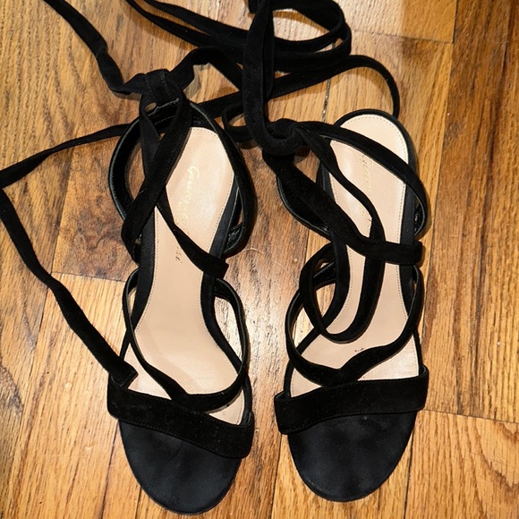 Gianvito Rossi Janis 60 black suede sandals - Picture 2 of 6